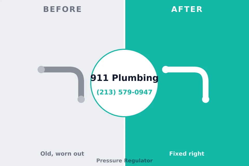 Before and after: plumbing repair Lemmon, SD